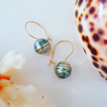 Load image into Gallery viewer, CONTACT US TO RECREATE THIS SOLD OUT STYLE Jane Drop Earrings with Fiji Saltwater Pearl - 14k Gold Filled, 925 Sterling Silver or 14k Rose Gold Filled FJD$ - Adorn Pacific - Earrings
