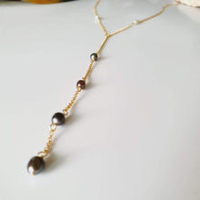 Load image into Gallery viewer, CONTACT US TO RECREATE THIS SOLD OUT STYLE Keshi Pearl Lariat Y-Necklace - 14k Gold Fill FJD$ - Adorn Pacific - Necklaces
