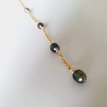 Load image into Gallery viewer, CONTACT US TO RECREATE THIS SOLD OUT STYLE Keshi Pearl Lariat Y-Necklace - 14k Gold Fill FJD$ - Adorn Pacific - Necklaces
