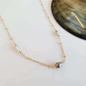 CONTACT US TO RECREATE THIS SOLD OUT STYLE Keshi Pearl Necklace - 14k Gold Fill FJD$ - Adorn Pacific - Necklaces