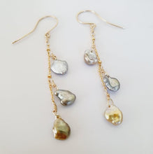 Load image into Gallery viewer, CONTACT US TO RECREATE THIS SOLD OUT STYLE Keshi Pearl Waterfall Drop Earrings - 14k Gold Fill FJD$ - Adorn Pacific - Earrings
