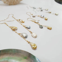 Load image into Gallery viewer, CONTACT US TO RECREATE THIS SOLD OUT STYLE Keshi Pearl Waterfall Drop Earrings - 14k Gold Fill FJD$ - Adorn Pacific - Earrings
