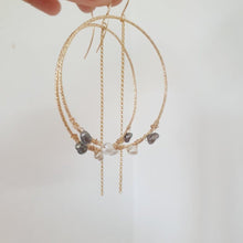 Load image into Gallery viewer, CONTACT US TO RECREATE THIS SOLD OUT STYLE Keshi Pearl Wrapped Hoop Earrings - 14k Gold Fill FJD$ - Adorn Pacific - Earrings
