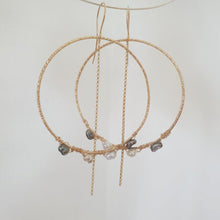 Load image into Gallery viewer, CONTACT US TO RECREATE THIS SOLD OUT STYLE Keshi Pearl Wrapped Hoop Earrings - 14k Gold Fill FJD$ - Adorn Pacific - Earrings
