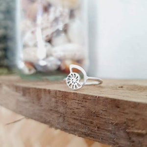 CONTACT US TO RECREATE THIS SOLD OUT STYLE Mini Nautilus Ring - 925 Sterling Silver FJD$ - Adorn Pacific - Rings