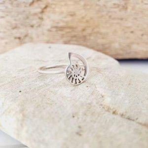 CONTACT US TO RECREATE THIS SOLD OUT STYLE Mini Nautilus Ring - 925 Sterling Silver FJD$ - Adorn Pacific - Rings
