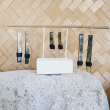 Load image into Gallery viewer, CONTACT US TO RECREATE THIS SOLD OUT STYLE Mother of Pearl Earrings with Wax Cord detail - 925 Sterling Silver or 14k Gold Fill FJD$ - Adorn Pacific - Earrings
