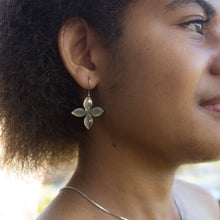Load image into Gallery viewer, CONTACT US TO RECREATE THIS SOLD OUT STYLE Mother of Pearl Flower Earrings - 18k Gold Vermeil &amp; 925 Sterling Silver FJD$ - Adorn Pacific - Earrings
