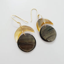 Load image into Gallery viewer, CONTACT US TO RECREATE THIS SOLD OUT STYLE Mother of Pearl Moon Phase Earrings - 14k Gold Fill FJD$ - Adorn Pacific - Earrings
