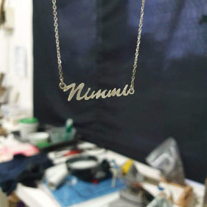 CONTACT US TO RECREATE THIS SOLD OUT STYLE Name Necklace - 925 Sterling Silver or Brass & 14k Gold Fill FJD$ - Adorn Pacific - Necklaces