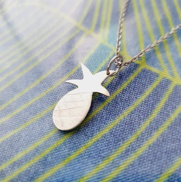 CONTACT US TO RECREATE THIS SOLD OUT STYLE Pineapple Charm Necklace - 925 Sterling Silver FJD$ - Adorn Pacific - Necklaces