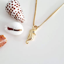 Load image into Gallery viewer, CONTACT US TO RECREATE THIS SOLD OUT STYLE Seahorse Charm Necklace - 925 Sterling Silver or 14k Gold Fill $FJD - Adorn Pacific - Necklaces
