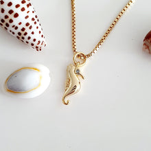 Load image into Gallery viewer, CONTACT US TO RECREATE THIS SOLD OUT STYLE Seahorse Charm Necklace - 925 Sterling Silver or 14k Gold Fill $FJD - Adorn Pacific - Necklaces
