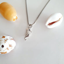 Load image into Gallery viewer, CONTACT US TO RECREATE THIS SOLD OUT STYLE Seahorse Charm Necklace - 925 Sterling Silver or 14k Gold Fill $FJD - Adorn Pacific - Necklaces
