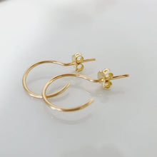 Load image into Gallery viewer, CONTACT US TO RECREATE THIS SOLD OUT STYLE Semi Hoop Earrings - 14k Gold Filled or 925 Sterling Silver FJD$ - Adorn Pacific - Earrings

