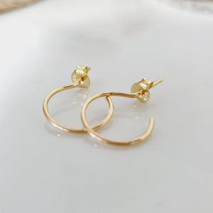 CONTACT US TO RECREATE THIS SOLD OUT STYLE Semi Hoop Earrings - 14k Gold Filled or 925 Sterling Silver FJD$ - Adorn Pacific - Earrings
