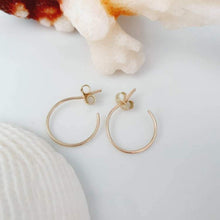 Load image into Gallery viewer, CONTACT US TO RECREATE THIS SOLD OUT STYLE Semi Hoop Earrings - 14k Gold Filled or 925 Sterling Silver FJD$ - Adorn Pacific - Earrings

