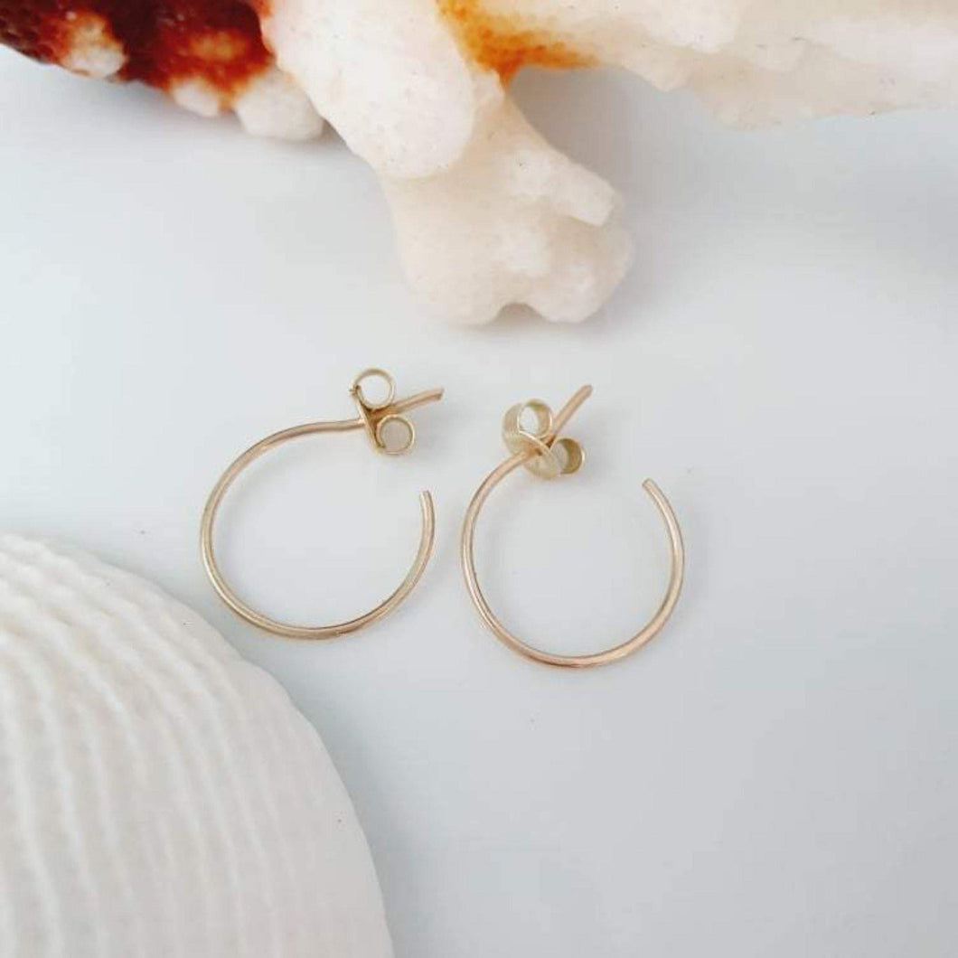 CONTACT US TO RECREATE THIS SOLD OUT STYLE Semi Hoop Earrings - 14k Gold Filled or 925 Sterling Silver FJD$ - Adorn Pacific - Earrings