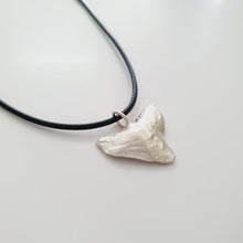 Load image into Gallery viewer, CONTACT US TO RECREATE THIS SOLD OUT STYLE Shark Tooth Necklace - 925 Sterling Silver &amp; 14k Gold Fill Chain or Black Wax Cord FJD$ - Adorn Pacific - Necklaces
