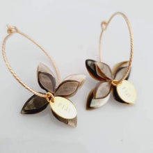 Load image into Gallery viewer, CONTACT US TO RECREATE THIS SOLD OUT STYLE Sparkle Frangipani Double Shell Earrings - 14k Gold Filled FJD$ - Adorn Pacific - Earrings
