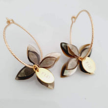 Load image into Gallery viewer, CONTACT US TO RECREATE THIS SOLD OUT STYLE Sparkle Frangipani Double Shell Earrings - 14k Gold Filled FJD$ - Adorn Pacific - Earrings
