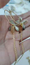 Load image into Gallery viewer, CONTACT US TO RECREATE THIS SOLD OUT STYLE Sparkle Frangipani Shell Earrings with Chain Detail - 14k Gold Filled FJD$ - Adorn Pacific - Earrings
