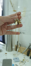 Load image into Gallery viewer, CONTACT US TO RECREATE THIS SOLD OUT STYLE Sparkle Frangipani Shell Earrings with Chain Detail - 14k Gold Filled FJD$ - Adorn Pacific - Earrings
