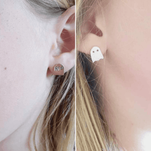 Load image into Gallery viewer, CONTACT US TO RECREATE THIS SOLD OUT STYLE Spooky RIP &amp; Ghost Mix and Match Halloween Stud Earrings - 925 Sterling Silver FJD$ - Adorn Pacific - Earrings
