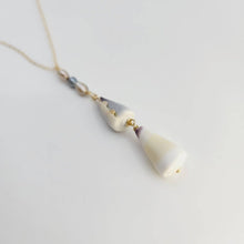 Load image into Gallery viewer, CONTACT US TO RECREATE THIS SOLD OUT STYLE Tahitian Keshi Pearl &amp; Shell Lariat Y-Necklace - 14k Gold Fill FJD$ - Adorn Pacific - Necklaces
