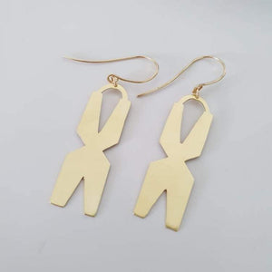 CONTACT US TO RECREATE THIS SOLD OUT STYLE Tapa Motif Earrings - Brass & 14k Gold Fill FJD$ - Adorn Pacific - Earrings