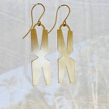 Load image into Gallery viewer, CONTACT US TO RECREATE THIS SOLD OUT STYLE Tapa Motif Earrings - Brass &amp; 14k Gold Fill FJD$ - Adorn Pacific - Earrings
