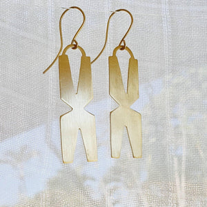 CONTACT US TO RECREATE THIS SOLD OUT STYLE Tapa Motif Earrings - Brass & 14k Gold Fill FJD$ - Adorn Pacific - Earrings