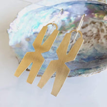 Load image into Gallery viewer, CONTACT US TO RECREATE THIS SOLD OUT STYLE Tapa Motif Earrings - Brass &amp; 14k Gold Fill FJD$ - Adorn Pacific - Earrings
