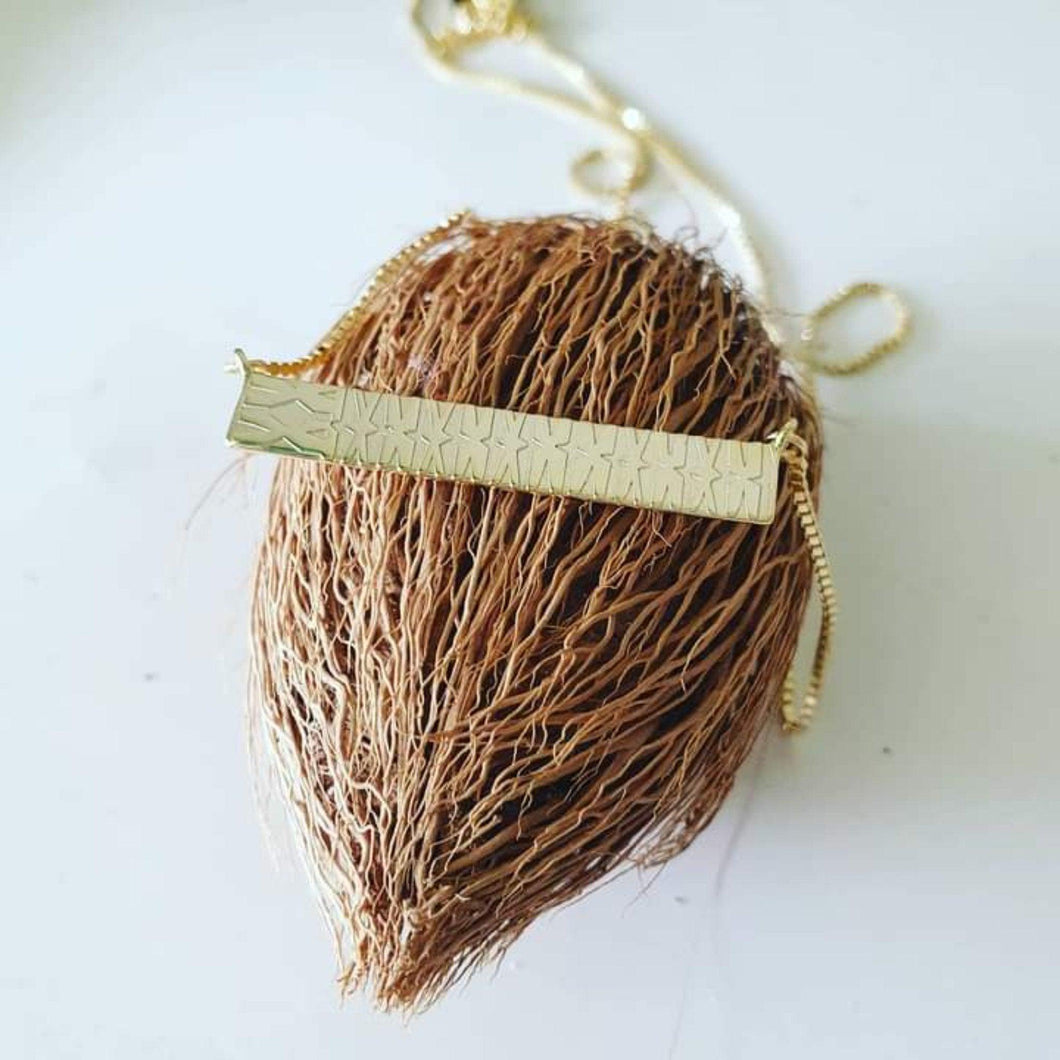 CONTACT US TO RECREATE THIS SOLD OUT STYLE Tapa Necklace - 18k Gold Vermeil FJD$ - Adorn Pacific - Necklaces