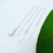 Load image into Gallery viewer, CONTACT US TO RECREATE THIS SOLD OUT STYLE Threaded earrings - Frangipani and Frangipani Leaf - 925 Sterling Silver FJD$ - Adorn Pacific - Earrings
