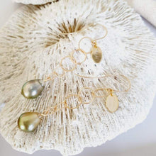 Load image into Gallery viewer, CONTACT US TO RECREATE THIS SOLD OUT STYLE Tia&#39;s Saltwater Pearl Link Drop Earrings in 14k Gold Fill - FJD$ - Adorn Pacific - Earrings
