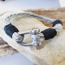 Load image into Gallery viewer, CONTACT US TO RECREATE THIS SOLD OUT STYLE Unisex Stainless Steel Bracelet with Initial Disc Charm- FJD$ - Adorn Pacific - Bracelets
