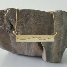 Load image into Gallery viewer, CONTACT US TO RECREATE THIS SOLD OUT STYLE Waitui Wave Bar Necklace - 925 Sterling Silver or 18k Gold Vermeil - FJD$ - Adorn Pacific - Necklaces
