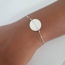 Load image into Gallery viewer, CUSTOM ENGRAVED - Disc Bracelet - 925 Sterling Silver FJD$ - Adorn Pacific - Bracelets
