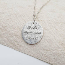 Load image into Gallery viewer, CUSTOM ENGRAVED Disc Charm - 925 Sterling Silver FJD$ - Adorn Pacific - Charms &amp; Pendants
