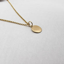 Load image into Gallery viewer, CUSTOM ENGRAVED - Disc Necklace - 14k Gold Fill FJD$ - Adorn Pacific - Necklaces
