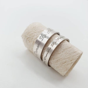 CUSTOM ENGRAVED - Ring Adjustable - 925 Sterling Silver FJD$ - Adorn Pacific - Rings