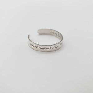 CUSTOM ENGRAVED - Ring Adjustable - 925 Sterling Silver FJD$ - Adorn Pacific - Rings