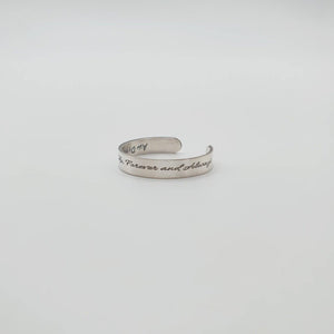 CUSTOM ENGRAVED - Ring Adjustable - 925 Sterling Silver FJD$ - Adorn Pacific - Rings