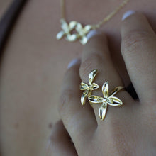 Load image into Gallery viewer, Frangipani Bua Ring - 925 Sterling Silver or 18k Gold Vermeil FJD$ - Adorn Pacific - Rings
