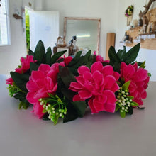 Load image into Gallery viewer, Handmade Tropical Flower Head Lei Pink Dhalia ADULT $FJD - Adorn Pacific - Headdresses
