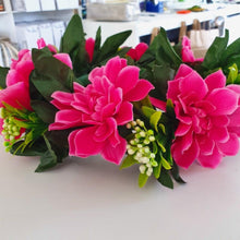 Load image into Gallery viewer, Handmade Tropical Flower Head Lei Pink Dhalia ADULT $FJD - Adorn Pacific - Headdresses
