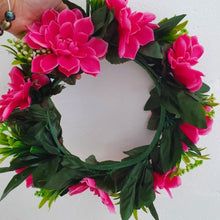 Load image into Gallery viewer, Handmade Tropical Flower Head Lei Pink Dhalia ADULT $FJD - Adorn Pacific - Headdresses
