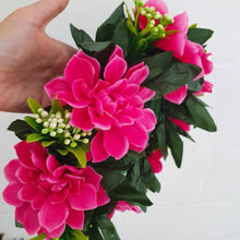 Load image into Gallery viewer, Handmade Tropical Flower Head Lei Pink Dhalia ADULT $FJD - Adorn Pacific - Headdresses
