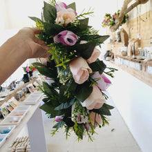 Load image into Gallery viewer, Handmade Tropical Flower Head Lei Purple Roses ADULT $FJD - Adorn Pacific - Headdresses

